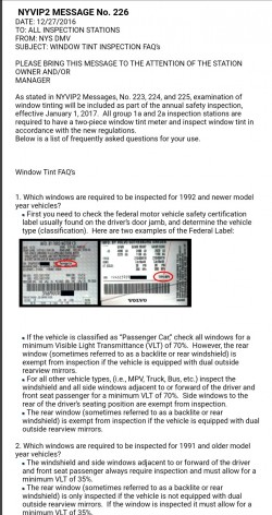 United States Tint Laws